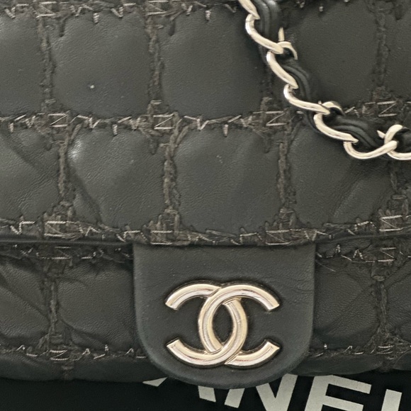 Chanel Quilted Soft lamb skin Stretch Flap with Silver Hardware - Picture 5 of 8